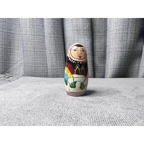 Russian Nesting Dolls Lot Women Man Chef Handpainted Mixed - Picture 15 of 16